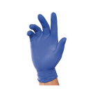 Gants nitrile bleus non poudrés Polysem